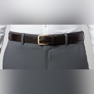 Bill Lavin Soft Collection Men’s Leather Belt Brown